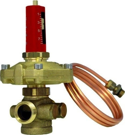 Rregullator presioni diferencial HERZ DN 32, 5–30 kPa, bronx