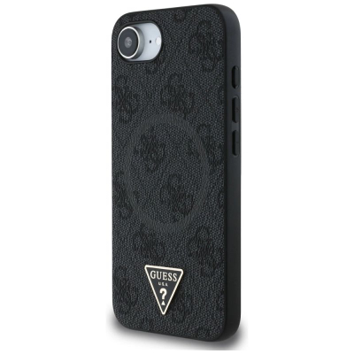 Навлака за телефон Guess GUHMPSE4P4TDPK, PU 4G Strass, за iPhone 16e, црна