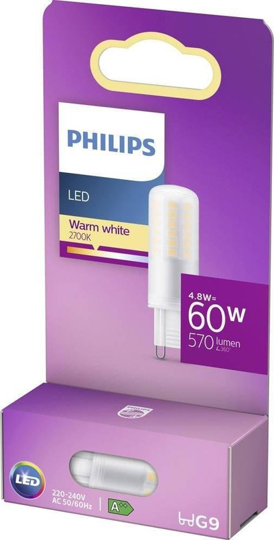 Llampë LED Philips 77407300, G9, 4.8W, dritë e ngrohtë