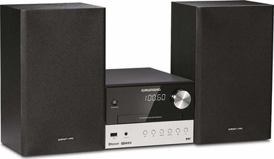 Mikrosistem audio Grundig CMS 3000 BT DAB+, 30W, Bluetooth, ngjyrë zi me argjend
