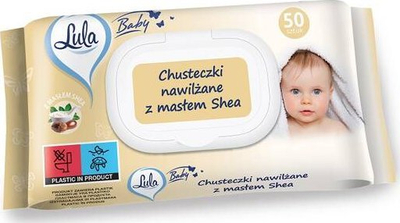 Peceta të lagura Lula Moisturizing, me gjalp shea, 50 cop