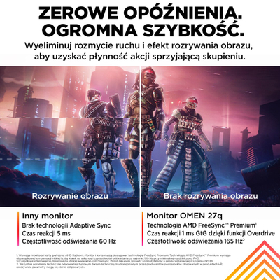 Monitor HP OMEN by, 27", 2560 x 1440, Quad HD, 165 Hz, i zi