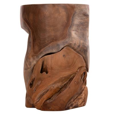 Tabure tavolinë ndihmëse Stomp HM9350.11, dru teak, 30x45cm, ngjyrë natyrale