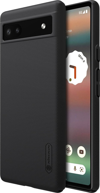 Kapak telefoni Nillkin Frosted Shield për Google Pixel 6a, plastikë e fortë, i zi