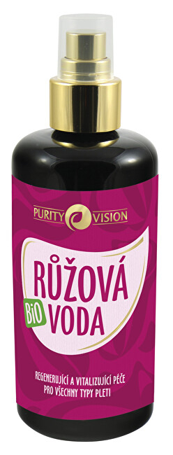 Ujë trëndafili Purity Vision Rose Water Damask, 100% natyral, për fytyrë