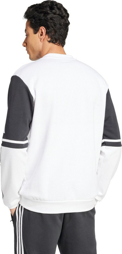 Dukse Adidas Squadra 25 Sweat Crew JD2959 për burra, pambuk, e zezë me të bardhë