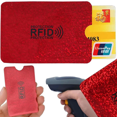 Mbulesë mbrojtëse kartash Extralink 1199, RFID blocking, kundër vjedhjes, e kuqe