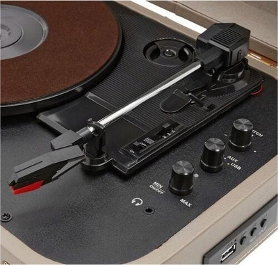 Gramafon Muse MT-201 BTG Retro, Bluetooth, USB, gri