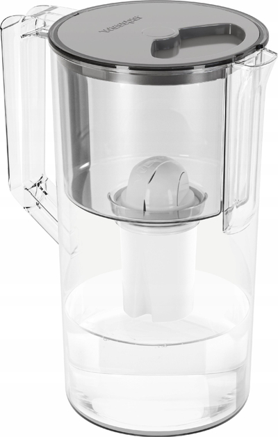 Shishe filtruese uji Wessper AquaClassic Basic, 2.5L, plastike pa BPA, gri