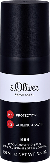 Deodorant s.Oliver Black Label, 150 ml pOL028150