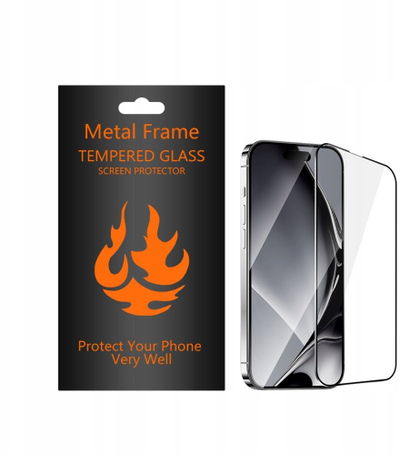 Mbrojtës ekrani SUPERO Tempered Glass, kornizë metalike, për Samsung Galaxy S25 Plus, kornizë e zezë
