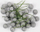 Dekor pemë FANDY Holly Berries, 12cm, me shkëlqim argjendi