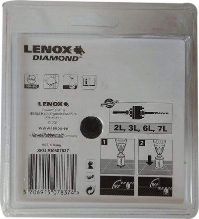 Sharrë rrethore diamant LENOX 10507837, për beton dhe pllaka