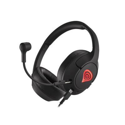 Kufje gaming Genesis Radon 800, surround 7.1, mikrofon që çahet, të kuqe