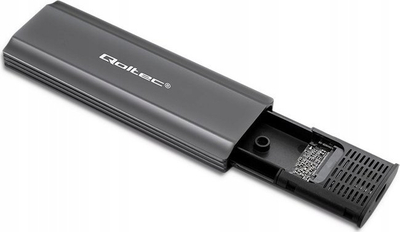 Kuti e jashtme Qoltec NV2271, për SSD M.2 SATA NVMe, USB C, 2TB, gri
