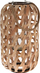 Fener dekorativ PROGARDEN Wooden Candle Lantern KO-435103010, 47 cm, dru, ngjyrë natyrale