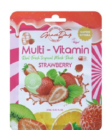 Maskë për fytyrë Grace Day Multi-Vitamin Strawberry, 27ml