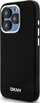 Mbështjellës telefoni DKNY Liquid Silicone Small Metal Logo MagSafe për iPhone 14 Pro, silikon, i zi
