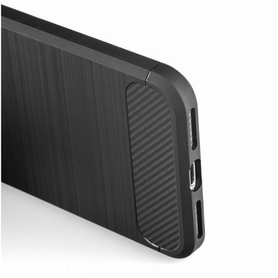 Futrollë mbrojtëse CARBON për OPPO Reno 12 5G, gomë e fortë, e zezë