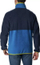 Xhaketë fleece për burra Columbia Back Bowl Full Zip, me zinxhir të plotë, me xhepa anës, blu