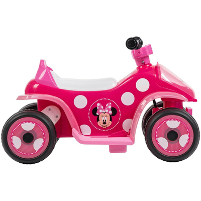 Automjet elektrik për fëmijë Huffy Myszka Minnie 19075W, quad, deri 20 kg, i bardhë rozë e zi