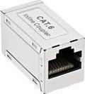 Adapter rrjeti InLine Cat.6, 2x RJ45 F F, metal, i blinduar