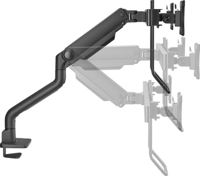 Mbajtës tavoline për dy monitorë Neomounts DS75S-950BL2, 17"-27", deri 8 kg, i zi