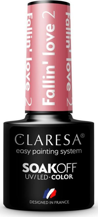 Smalti hibrid Claresa Fallin Love 2, UV LED, kafe rozë