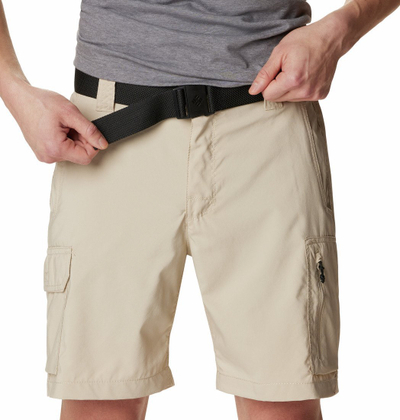 Shorce cargo Columbia Silver Ridge Utility për meshkuj, poliester i lehtë, ngjyrë bezhë