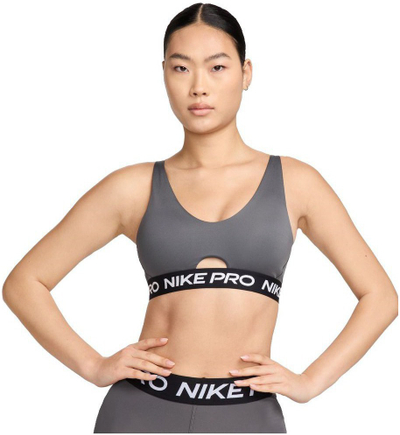 Reçipetë sportive Nike Indy Plunge Bra, Dri FIT, për femra, e zezë