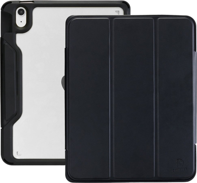 Mbrojtëse tableti DEQSTER Rugged MAX, për iPad 10.9" 10th Gen, me mbajtëse stylus, e zezë