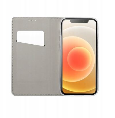 Kapotë librë Smart Case për Google Pixel 9a, me magnet, xhep për kartë, ngjyrë gold