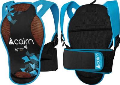 Jelek mbrojtës për shpinin e kalamajve Cairn Pro Impakt D3O, për ski dhe snowboard, i zi me blu