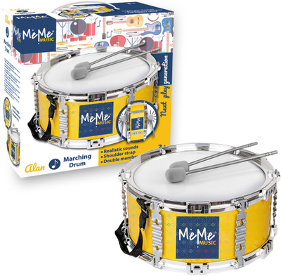 Игралишен тапан Alan Marching Drum 41145, со палки, многубоен