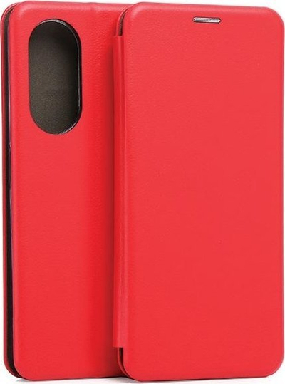 Këllëf libri Beline Magnetic për Oppo A98, me xhep kartash, i kuq