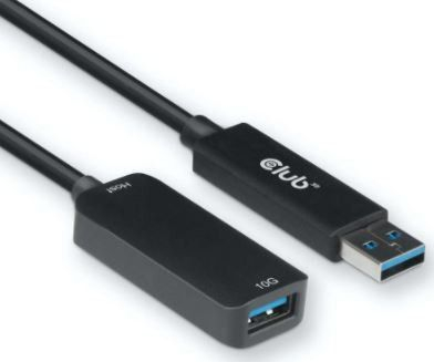 Kabllo USB Club 3D CAC-1411, USB-A në USB-A, 5 m, e zezë