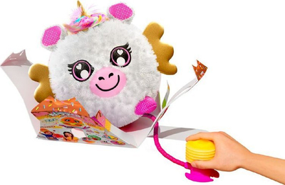 Lodër pelushi me fry Biggies Little, njëbrirësh fantastik, shumëngjyrësh