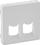 Prizë telefonike dhe rrjeti Legrand Valena Vlife 755420, RJ11 RJ45, 2 module, e bardhë