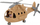 Helikopter lodër Polesie Alfa Safari 72467, plastik, me pilot, bezhë