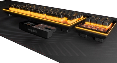 Tastierë mekanike Be Quiet Dark Mount, switch linear hot swappable, ndriçim ARGB, e zezë