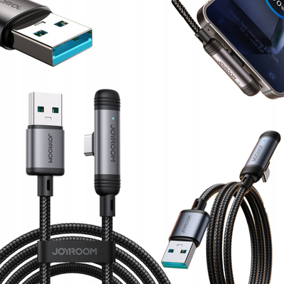 Kabllo USB Joyroom USB A në USB C, 3A, 1.2m, e zezë