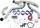 Set tubacionesh intercooleri TurboWorks PP-IC-016, për Nissan 200SX S14 SR20DET, tuba alumini 76mm, ngjyrë argjendtë
