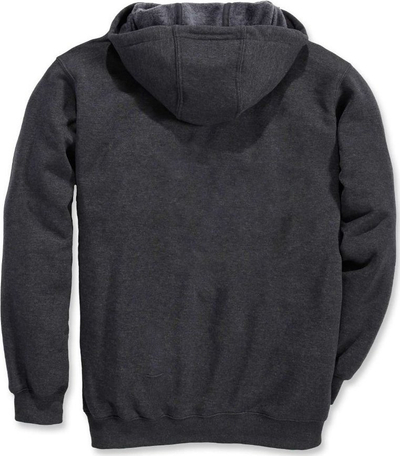 Bluzë me kapuç Carhartt Loose Fit Midweight Full Zip, për burra, me zinxhir të plotë, gri karbon