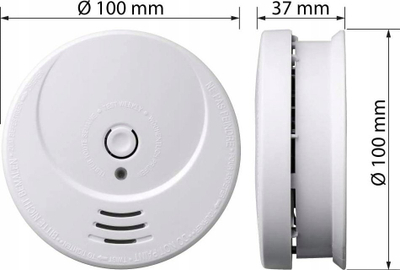 Detektor tymi Sebson GS506G, bateri 10 vjet, alarm 85 dB, i bardhë