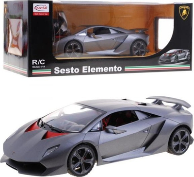 Makine me telekomandë Rastar Lamborghini Sesto Elemento, shkalla 1:14, me licencë, gri