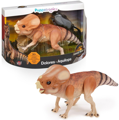 Lodër dinosaur interaktive WOW! STUFF Jurassic World Dolores Deluxe Puppetronic, 39 cm, 30+ veprime edhe zëra
