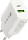 Karikues muri EverActive SC-370Q, 25W, USB QC3.0 edhe USB C PD PPS, i bardhë