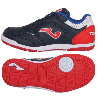 Фудбалски копачки Joma Top Flex 2243 IN Jr, за во затворен простор, за деца, темно сина