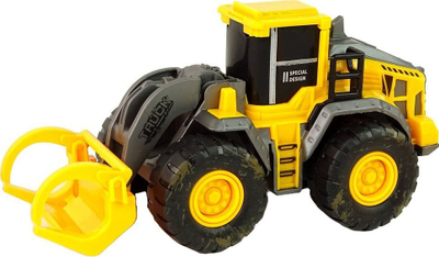 Сет градежни играчки Leantoys Construction Vehicles, 3 парчиња, жолта