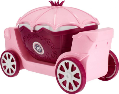Set lojërash tavolinë grimimi Mega Creative Dressing Table 25714, valixhe me rrota, rozë vjollcë